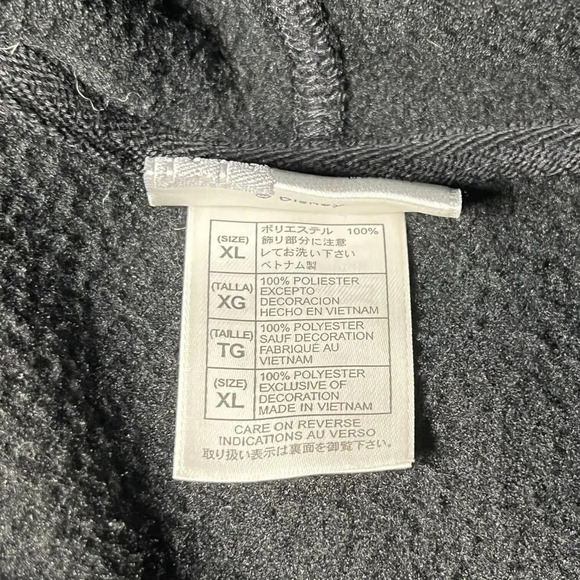 Walt Disney World Parks‎ WDW Mickey Embroidered Full Zip Hoodie Black XL Unisex - Picture 4 of 6